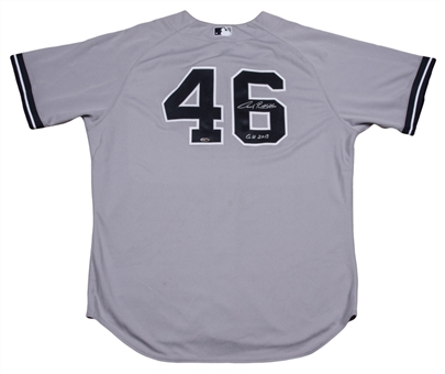 2013 Andy Pettitte Game Used and Signed New York Yankees Road Jersey (MLB Authenticated & Steiner)